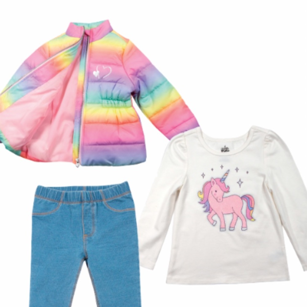 NEW Kid’s Headquarters 3-Pieces Set Rainbow